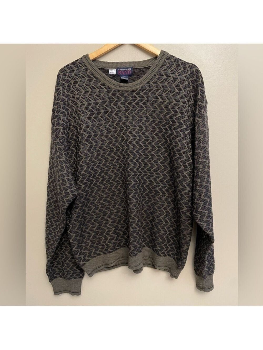 Christopher Rand Sweater Men's Large Wool Blend
